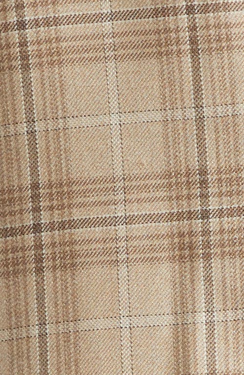 Isaia Domenico Plaid Silk & Cashmere Sport Coat In Light Beige