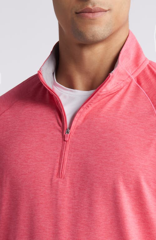 Shop Johnnie-o Freeborne Prep-formance Quarter Zip Pullover In Dahlia