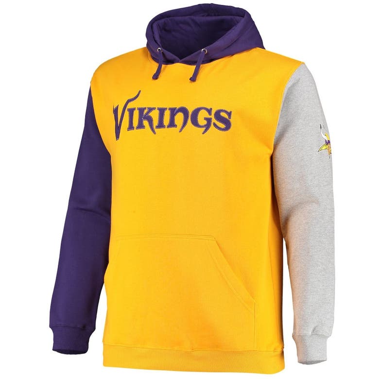 PROFILE Men's Purple/Gold Minnesota Vikings Big & Tall Pullover Hoodie, Nordstrom