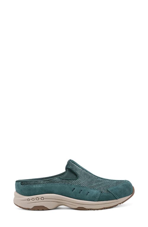 Easy Spirit Women's Traveltime Round Toe Casual Slip-on Mules In Medium Greenq
