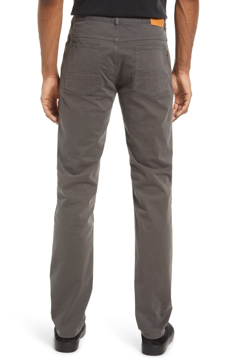 Billy Reid Stretch Cotton Five Pocket Pants, Alternate, color, Charcoal