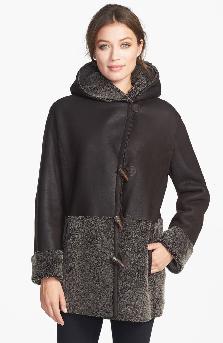 Blue Duck Genuine Shearling Toggle Coat | Nordstrom