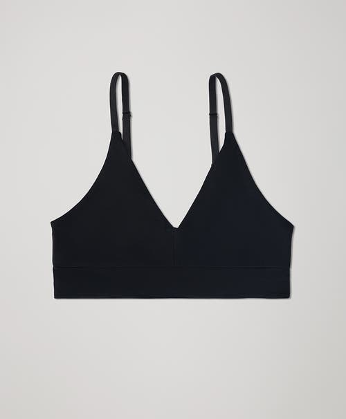 Shop Pact Organic Cotton Everyday Classic T-shirt Bra In Black