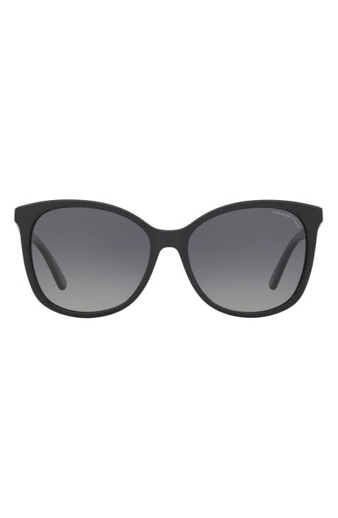 57mm Gradient Polarized Round Sunglasses