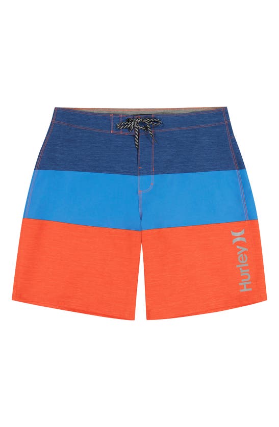 Shop Hurley Colorblock Board Shorts In Bright Red