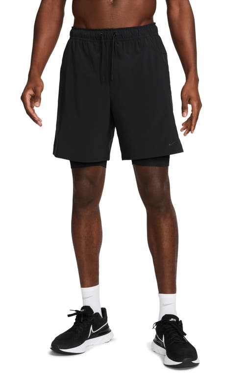 Nike Dri-fit Unlimited 2-in-1 Versatile Shorts In Black