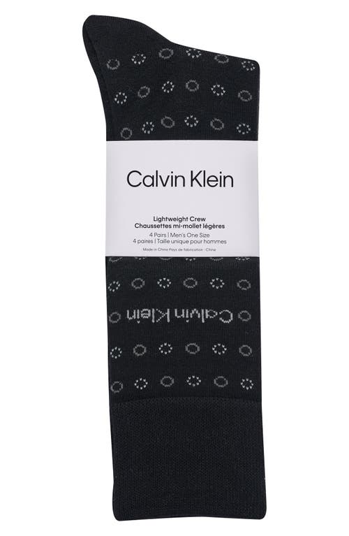 Shop Calvin Klein Assorted 4-pack Dress Socks In Black