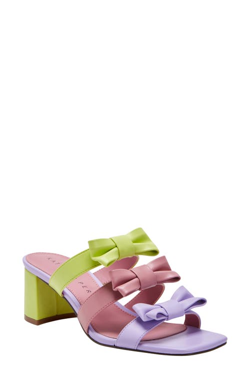 Katy Perry The Bow Sandal in Purple/Pink/Celery