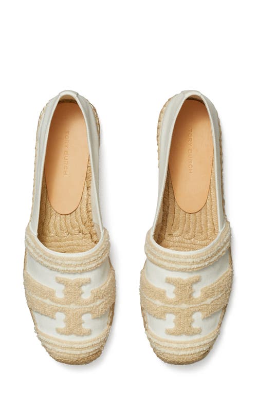 Tory Burch Double T Espadrille Flat Natural /Candeggiato at Nordstrom,