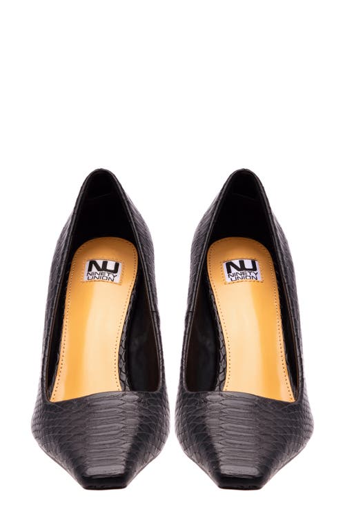 NINETY UNION NINETY UNION INTENSE SNAKE EMBOSSED PUMP