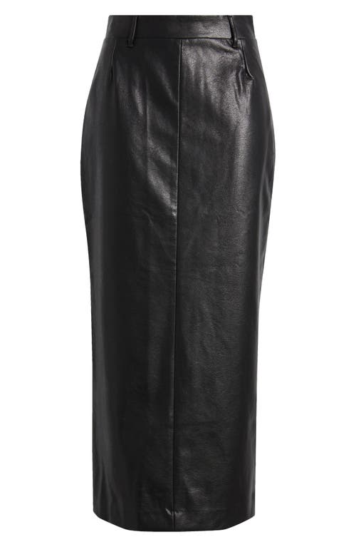 Shop Pixie Market Yve Faux Leather Maxi Skirt In Black