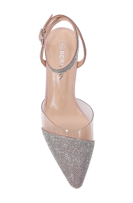 Shop Berness Barbara Rhinestone Pump In Beige