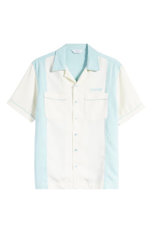 Saturdays Surf Nyc Saturdays Nyc Canty Bowling Shirt In Canal Blue