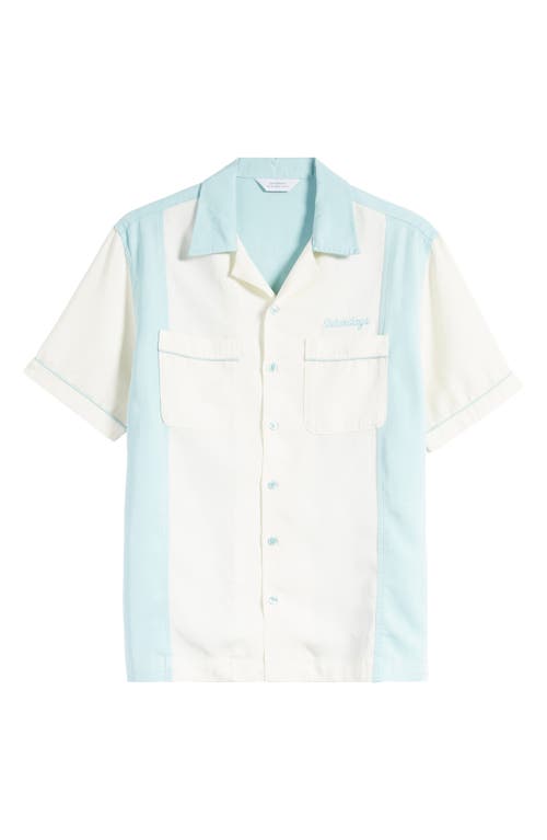 Shop Saturdays Surf Nyc Saturdays Nyc Canty Bowling Shirt In Canal Blue