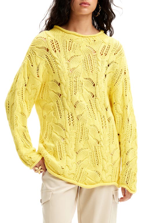 Jers Milano Oversize Sweater in Yellow