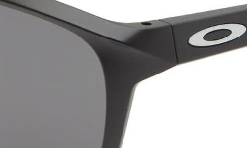 Shop Oakley Manorburn 56mm Square Sunglasses In Matte Black/prizm Grey