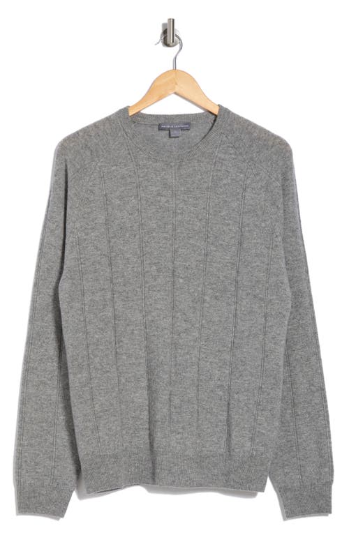 Bruno Magli Amicale Wide Rib Cashmere Sweater In Medium Grey