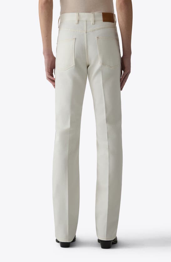 Shop Blk Dnm 77 Bootcut Organic Cotton Jeans In Off White