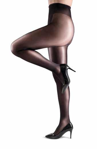 Natori Women's Lace Cut Out Net Tights, 04565, Black, S at  Women's  Clothing store