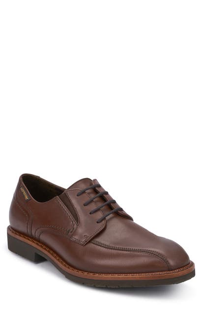 Mephisto Nelson Bike Toe Derby In Brown Leather