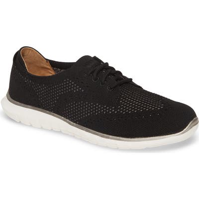 Hush Puppies Tricia Wingtip Knit Sneaker, Black
