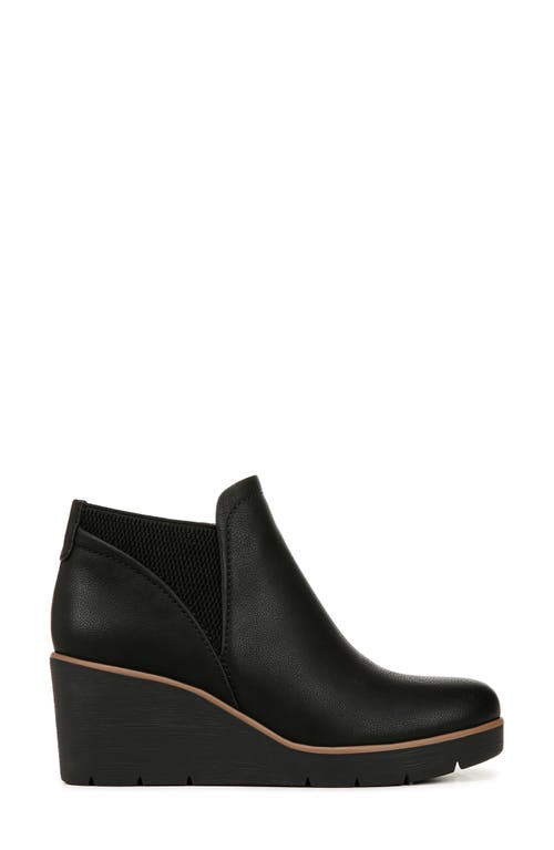 Soul Naturalizer Affirm Wedge Booties In Black Faux Leather