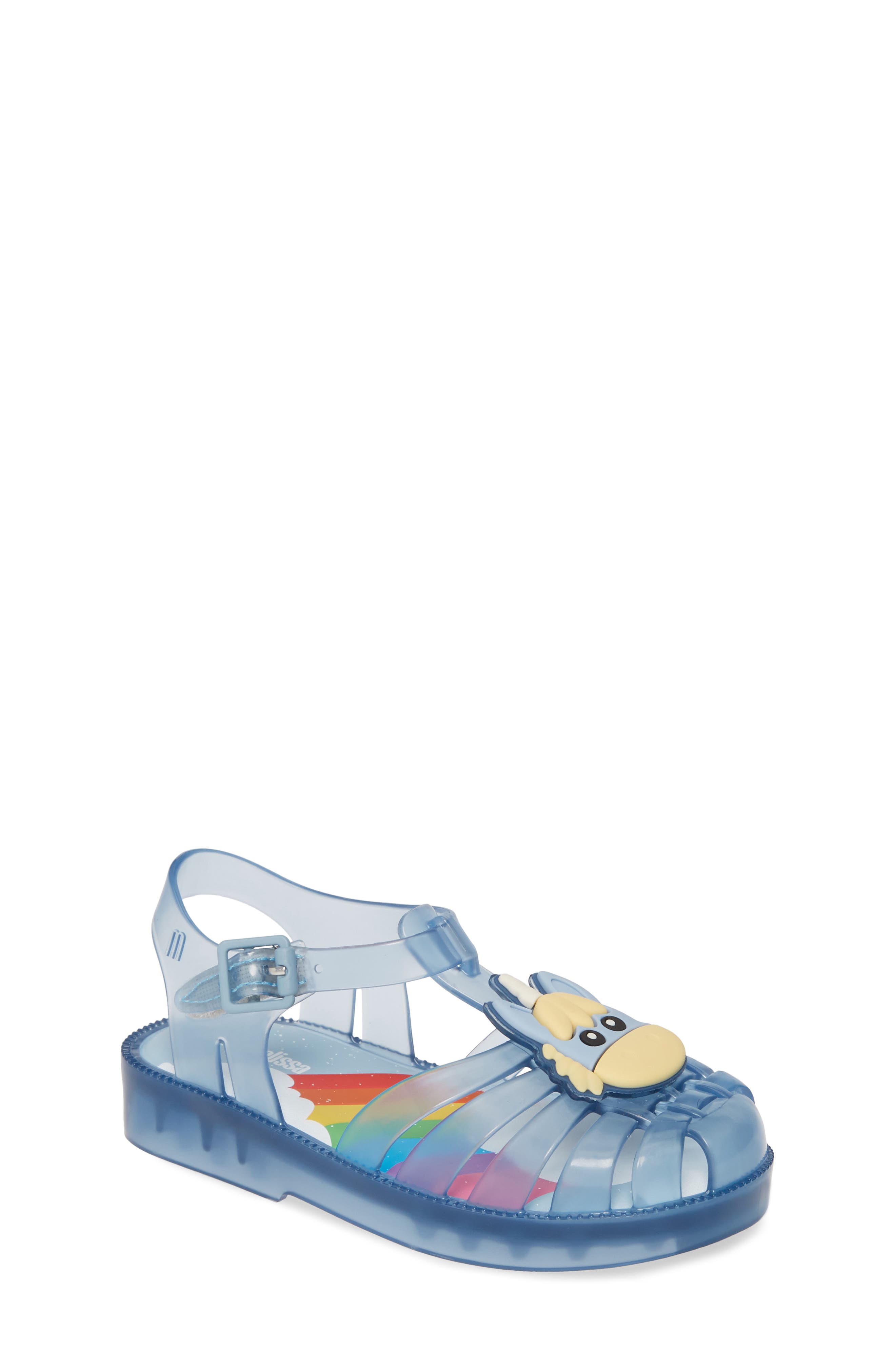 mini melissa unicorn sandals