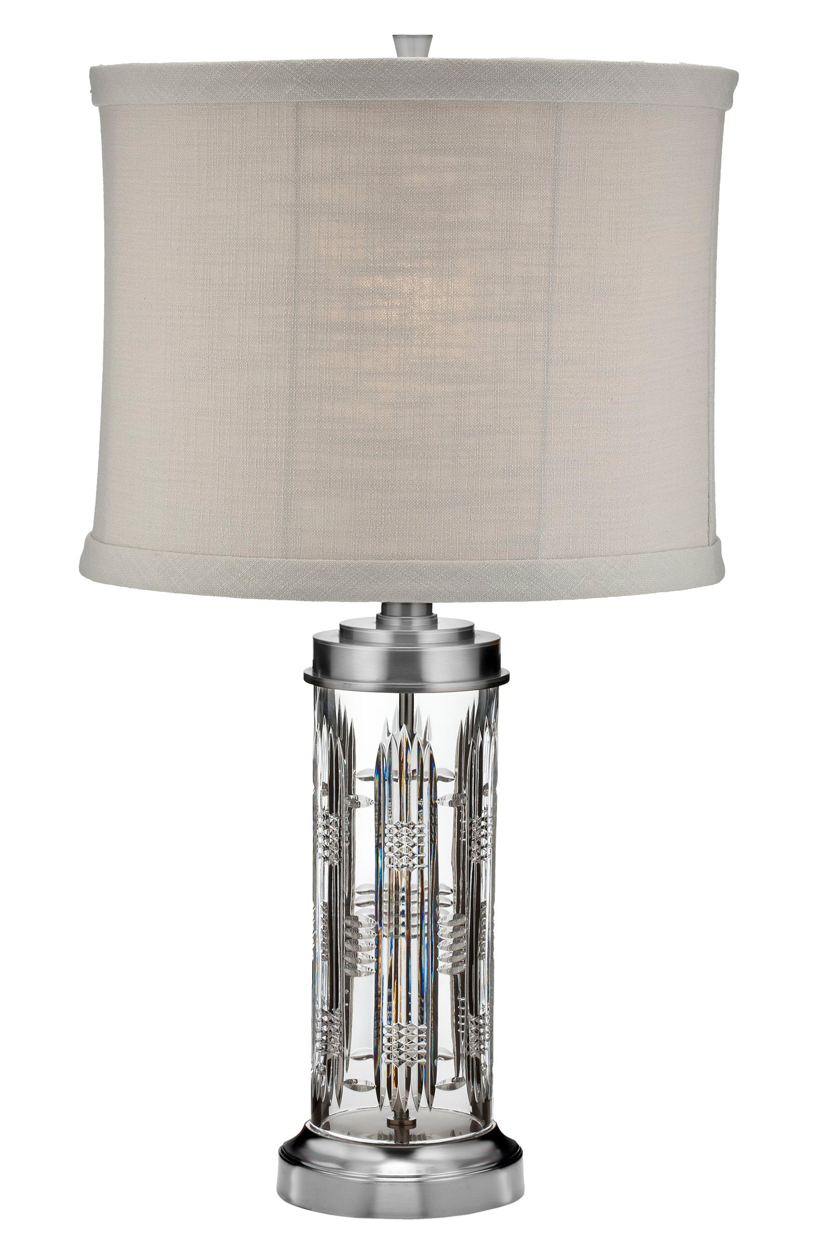 UPC 701587323284 product image for Waterford Dungarvan Lead Crystal Chrome Table Lamp, Size One Size - White | upcitemdb.com