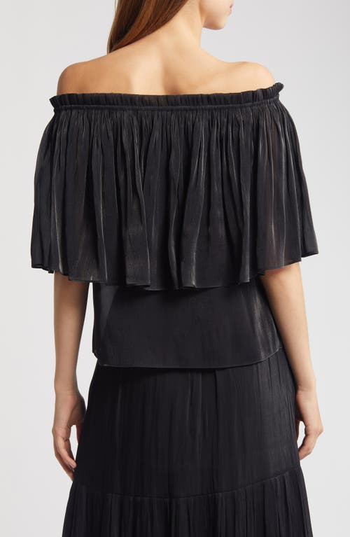 Shop Kobi Halperin Mads Off The Shoulder Top In Black