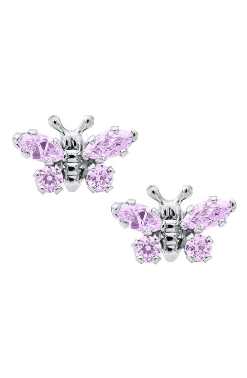 Mignonette Butterfly Birthstone Sterling Silver Earrings in June at Nordstrom