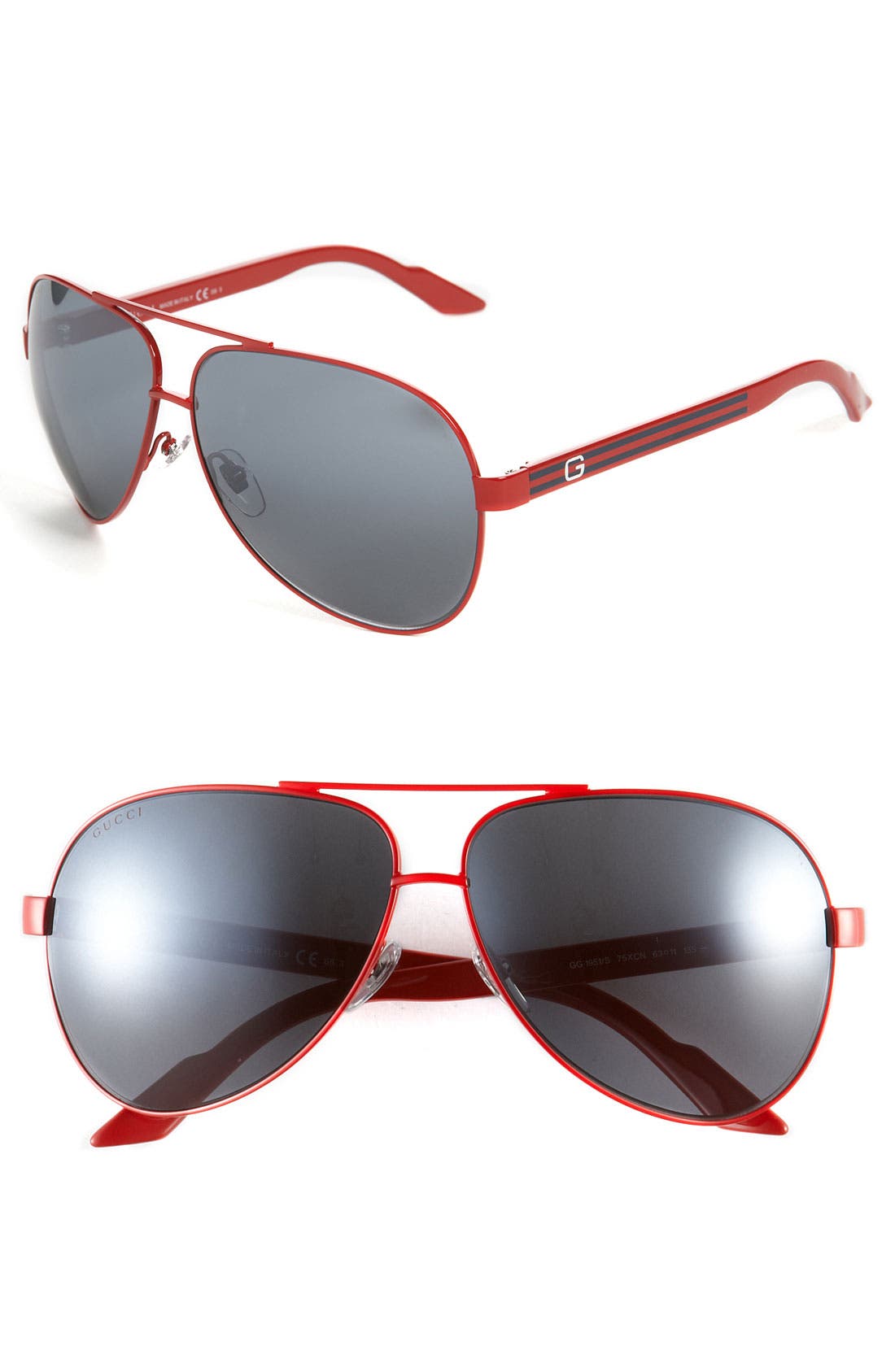gucci metal aviator sunglasses