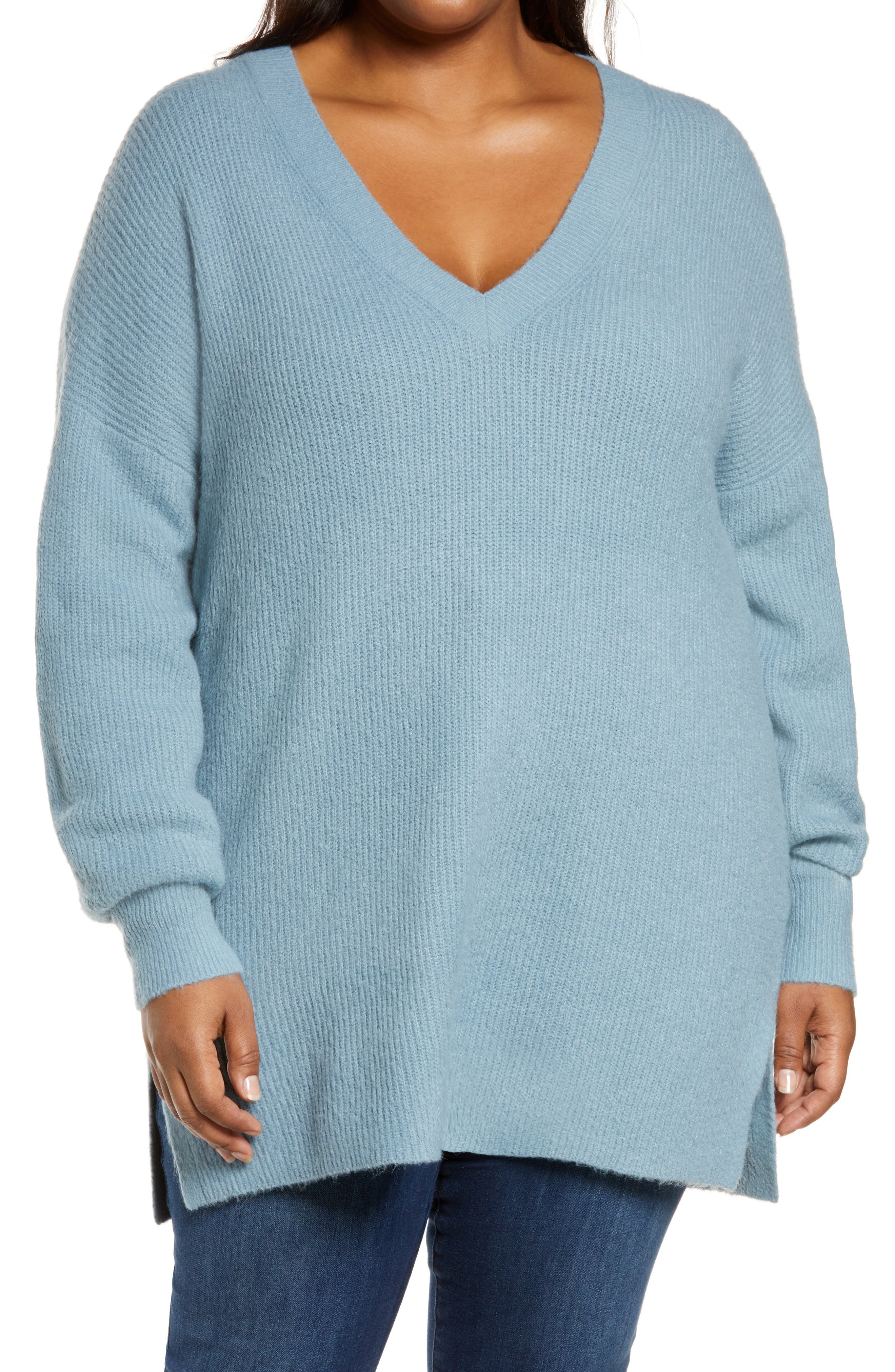 halogen ribbed sweater