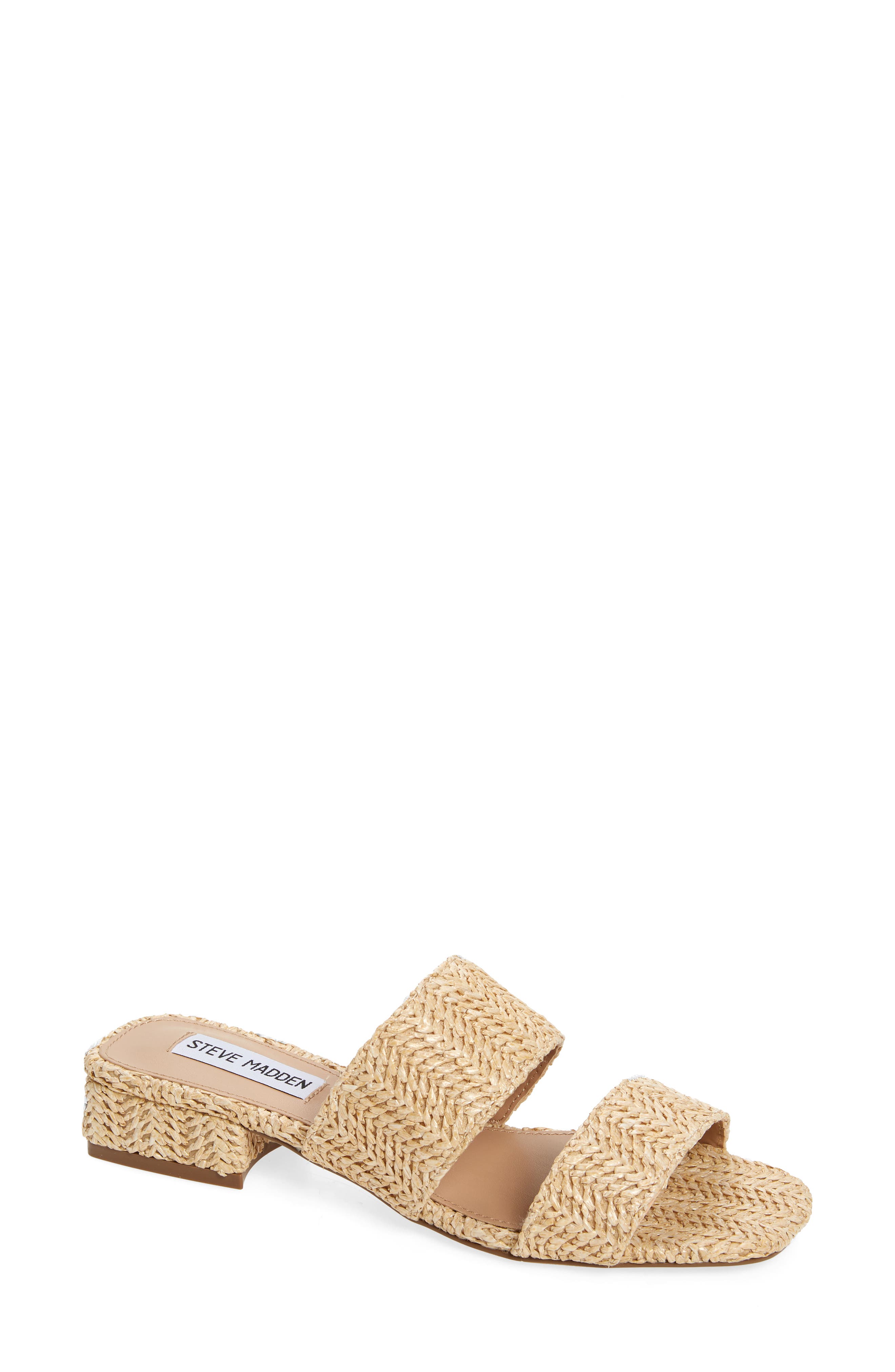 steve madden raffia sandals