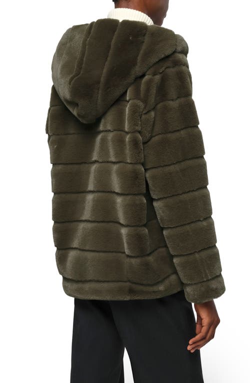 Shop Apparis Goldy Recycled Polyester Pluche™ Faux Fur Coat In Juniper