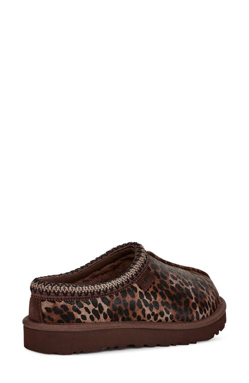 Shop Ugg(r) Tasman Caspian Genuine Calf Hair Slipper In Burnt Cedar