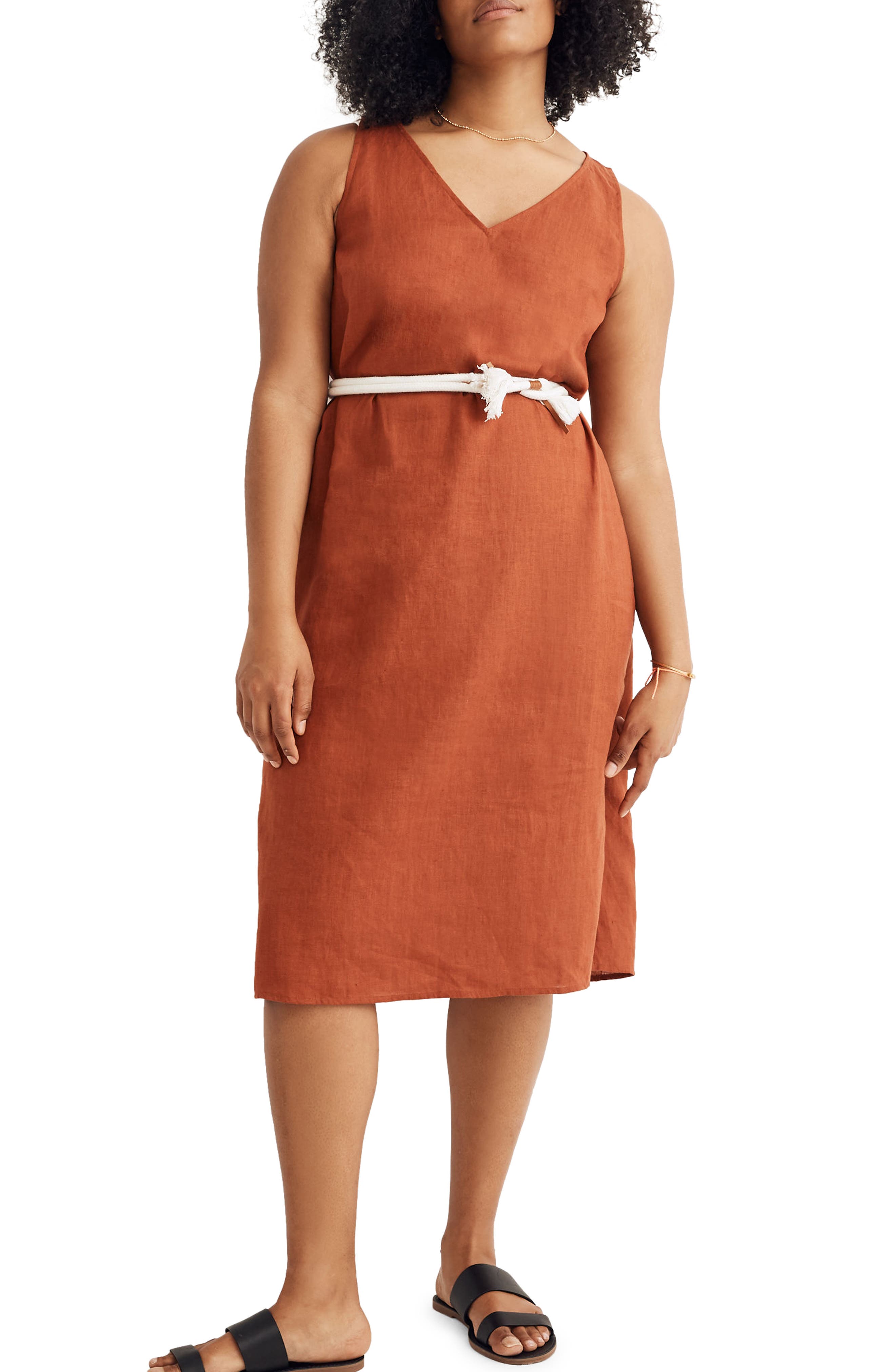 v neck tank dress