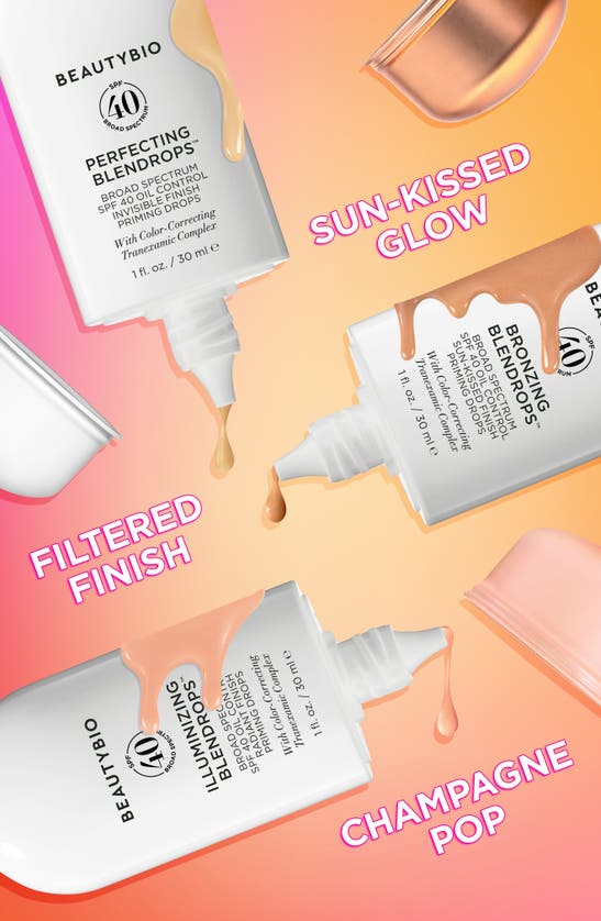 Beautybio Bronzing Blendrops™ Broad Spectrum Spf 40 Oil Control Sun-kissed Finish Priming Drops