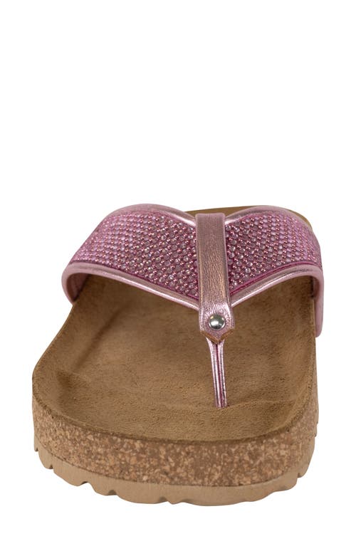 Italian Shoemakers Delani Embellished Flip Flop In Pink