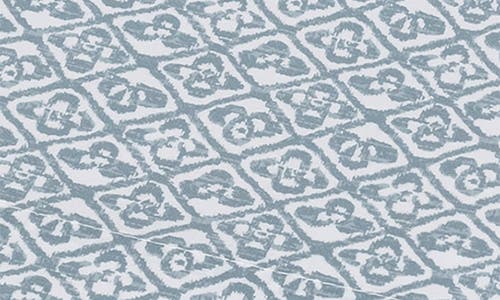 Matouk Catarina 500 Thread Count Cotton Percale Flat Sheet In Hazy Blue