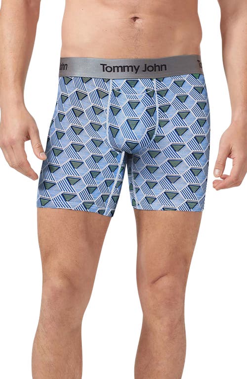 Tommy John Second Skin 6-Inch Boxer Briefs in Crystal Blue Hex