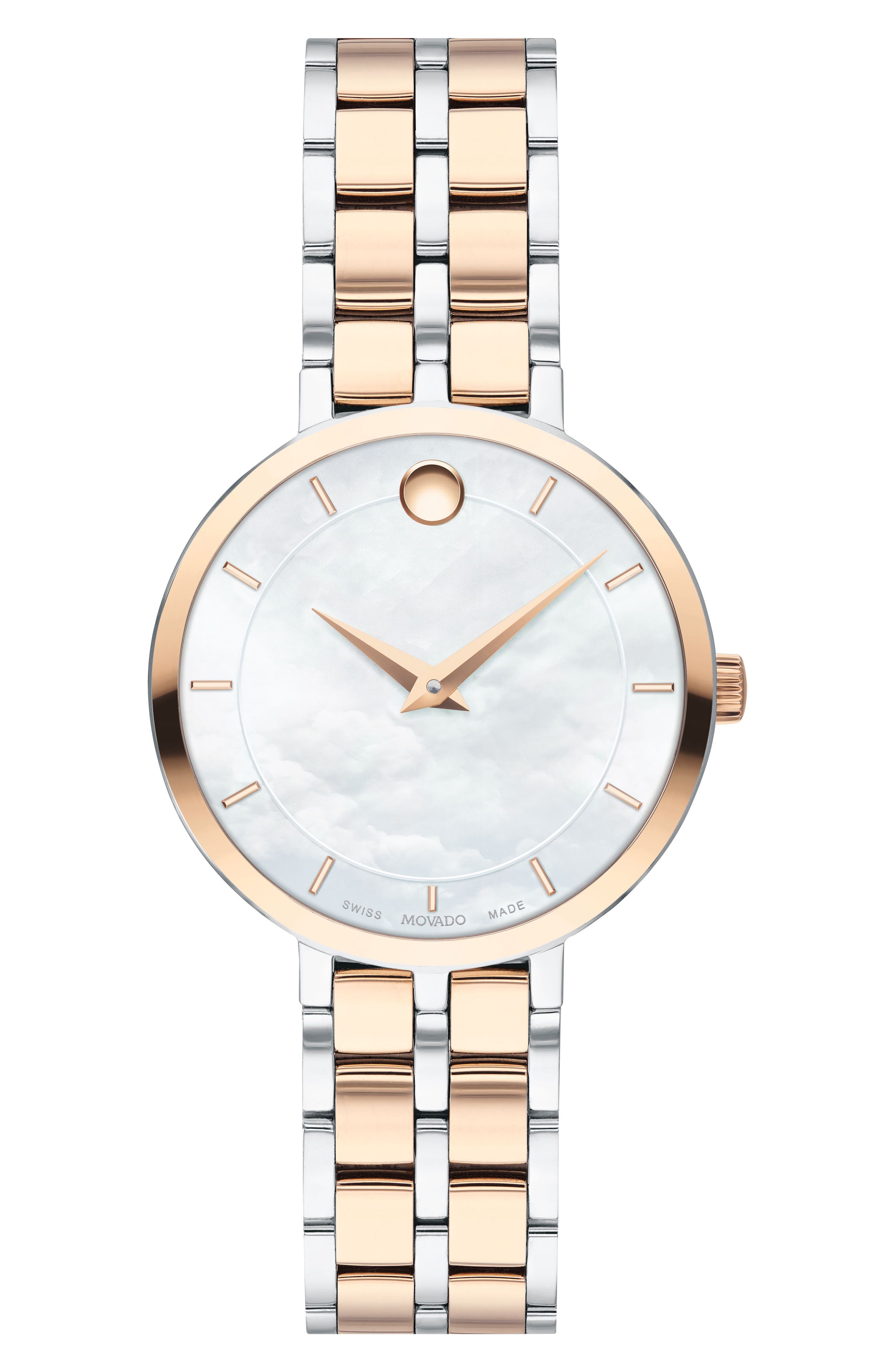 movado rose gold watch nordstrom
