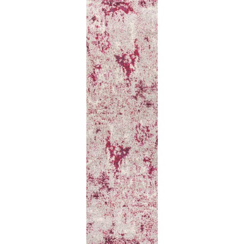 Jonathan Y Contemporary Pop Modern Abstract Vintage Faded Area Rug In Maroon/gray