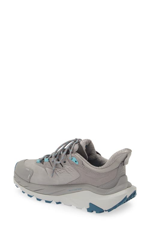 Hoka Kaha 2 Gtx Gore-tex® Waterproof Trail Running Shoe In Sharkskin/blue Coral