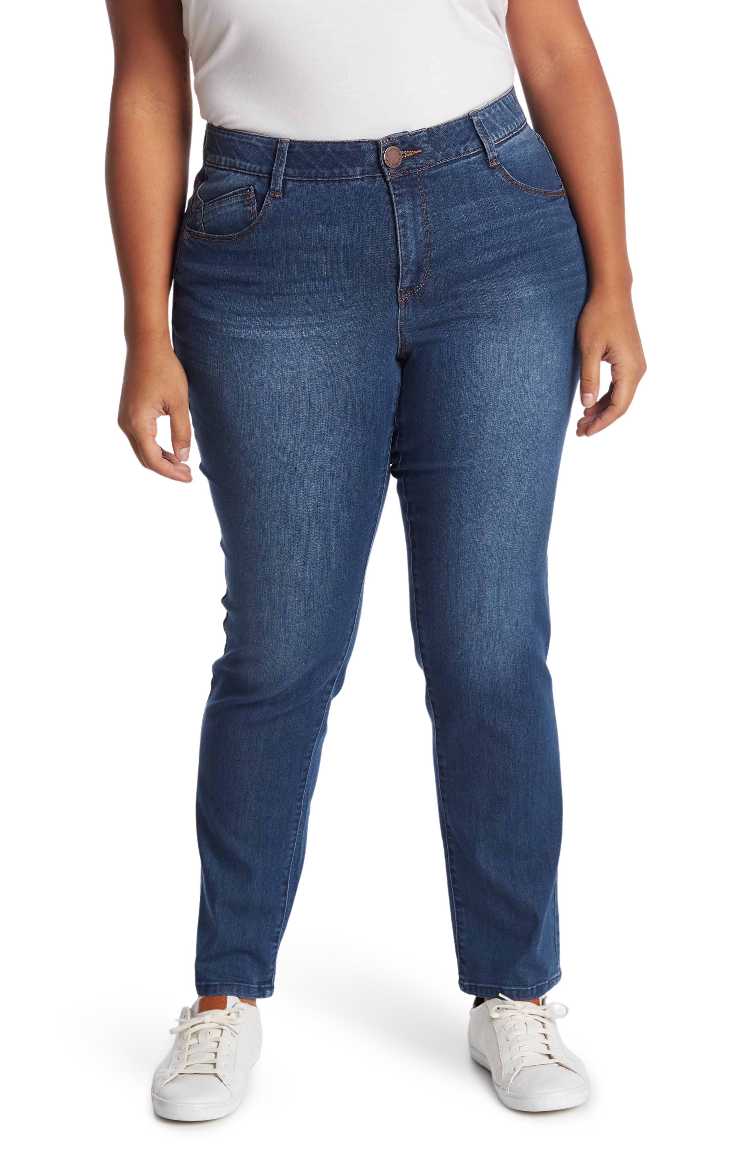 Wit \u0026 Wisdom Ab-Solution Straight Leg Jeans in BL-BLUE