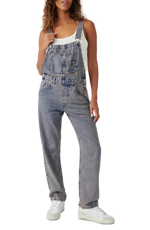 Free People We the Free Ziggy Denim Overalls in Blue/Pink Dreams