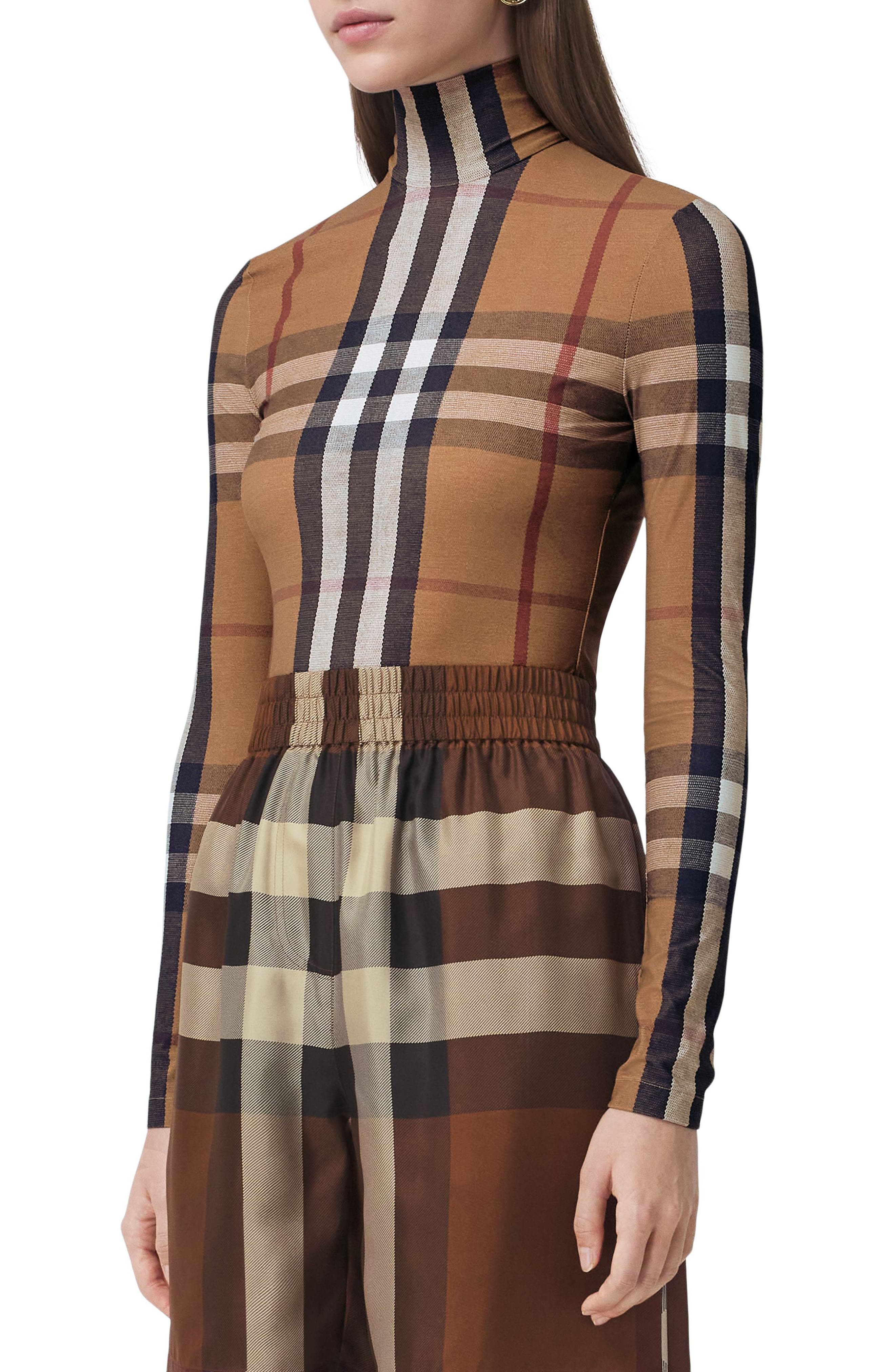 burberry emery check turtleneck