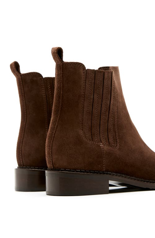 Shop La Canadienne Seraphina Waterproof Chelsea Boot In Brunette Suede