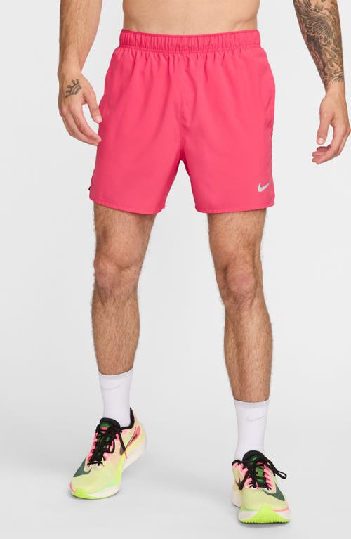 Shop Nike Dri-fit Challenger 5-inch Brief Lined Shorts In Aster Pink/dark Pony