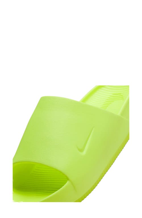 Shop Nike Calm Slide Sandal In Volt/volt