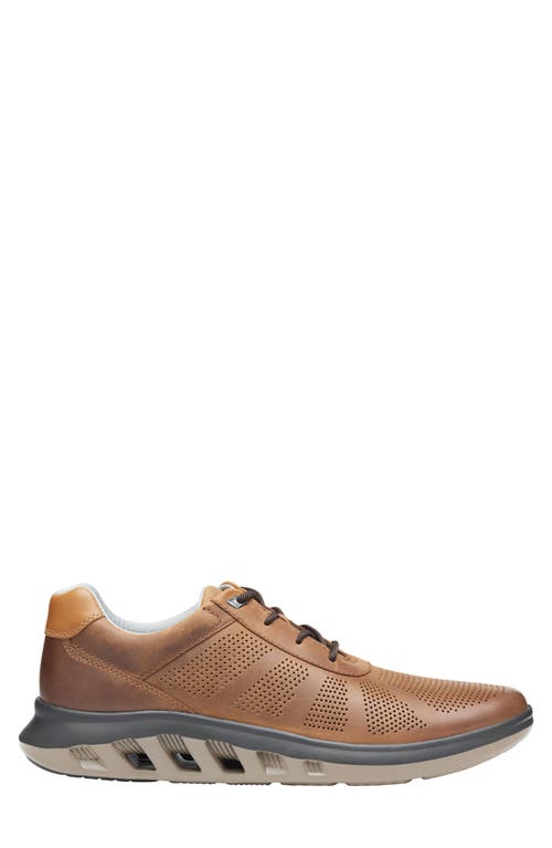 Shop Johnston & Murphy Activate U-throat Sneaker In Brown Oiled Full Grain